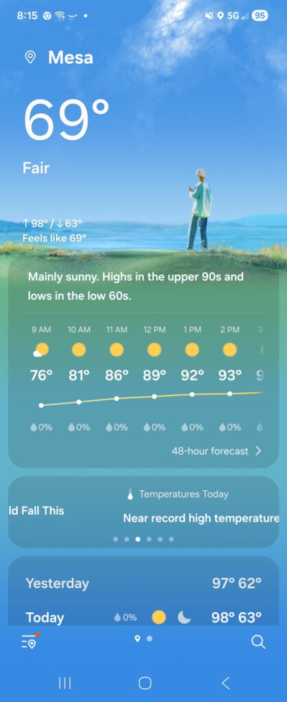 How to Stay Active in 100° Heat - A Realistic Summer Movement Routine for Desert Living screenshot 20260325 081527 weather