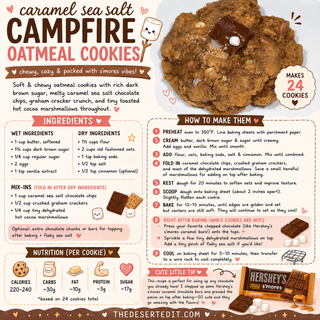 Caramel Sea Salt Campfire Oatmeal Cookies 54d5ff19 90f9 433d 872a ab7adfa002ec