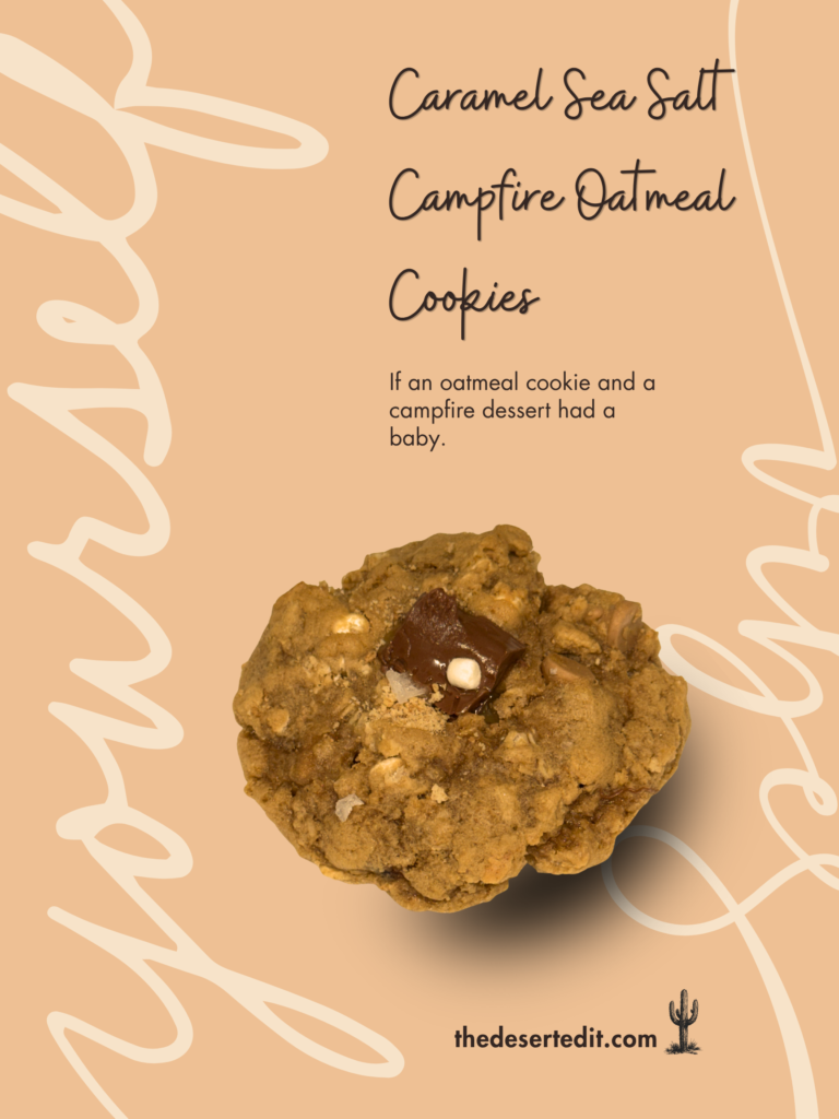 brown cream illustrated cookie selection poster