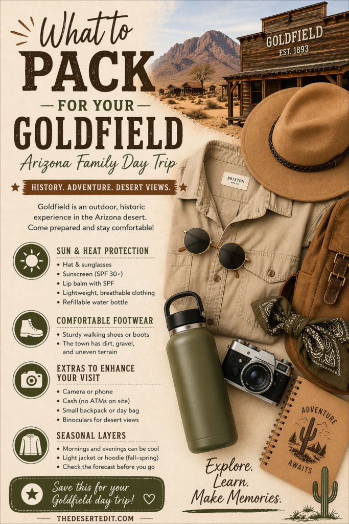 Goldfield Ghost Town with Kids: Mesa, AZ Guide goldfiled ghost town packing list