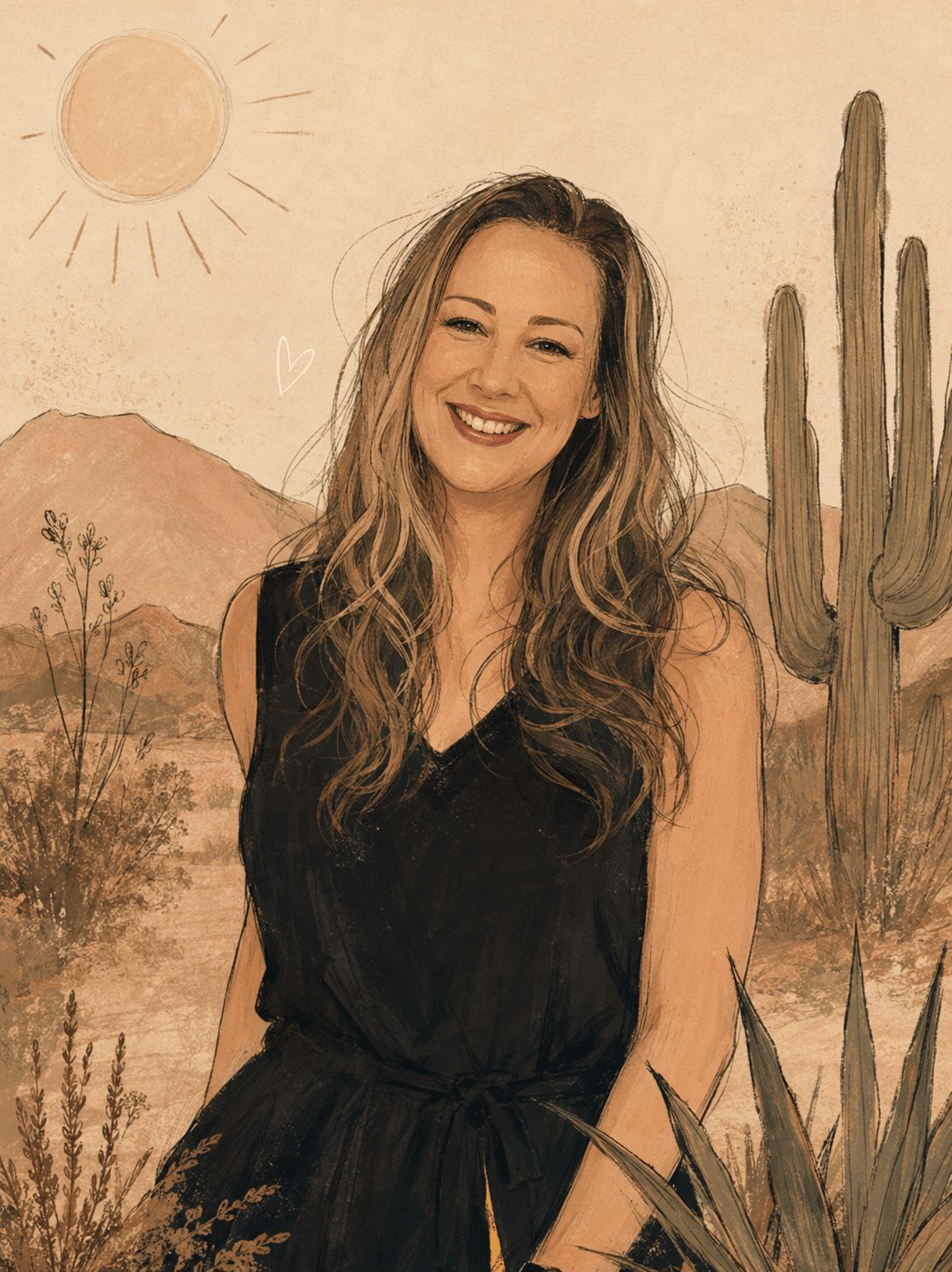 Check Out My Interview on VoyagePhoenix! me desert drawing