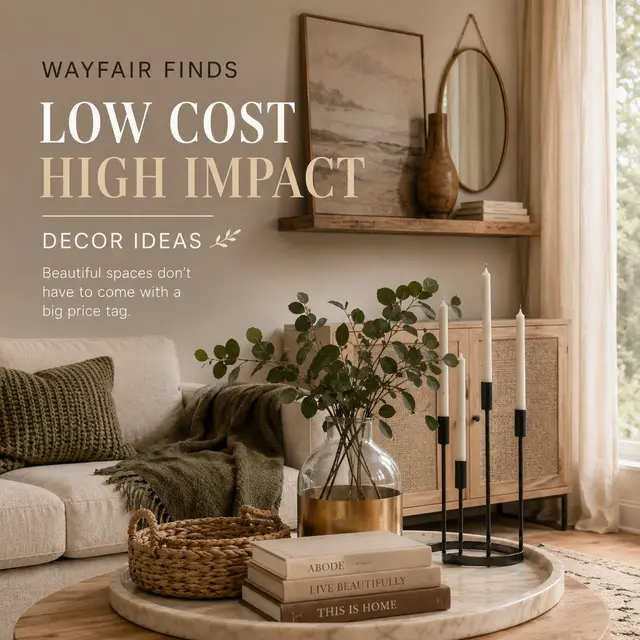 low cost high impact home decor